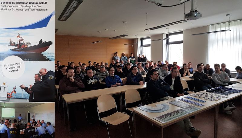 Bundespolizei See begeistert maritime Studierende